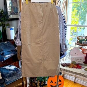 Lauren Ralph Lauren khaki Cotton Skirt size 4 -EUC